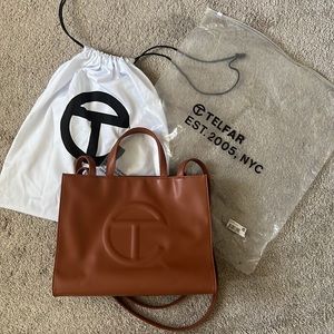 Telfar Medium Tan Shopping Bag